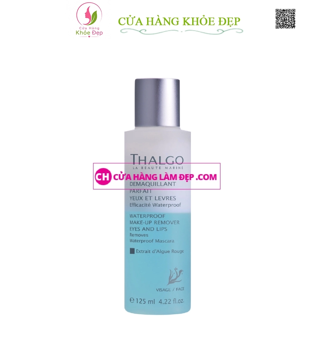 Dung dịch tẩy trang cho mắt và môi Thalgo Gentle Make Up Remover Eye & Lip