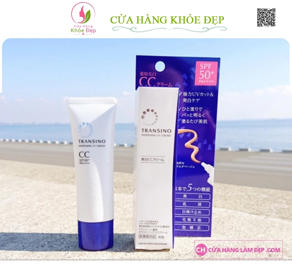 Kem Trang Điểm Dưỡng Trắng Transino Whitening CC Cream 30g