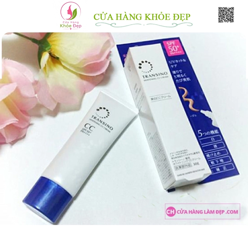 Kem Trang Điểm Dưỡng Trắng Transino Whitening CC Cream 30g