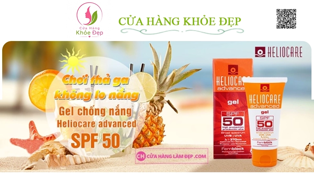 Kem chống năng, làm dịu da Heliocare Advanced Cream SPF 50