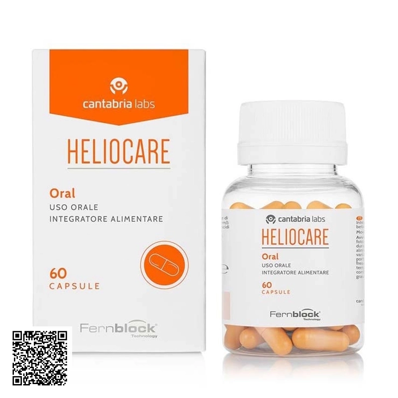 Viên Uống Chống Nắng Heliocare Cápsulas Oral Của Tây Ban Nha 60 Viên