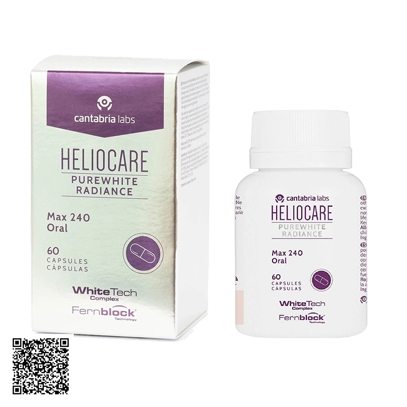 Viên Uống Trắng Da Heliocare Purewhite Radiance Max 240 Của Tây Ban Nha Hộp 60 Viên