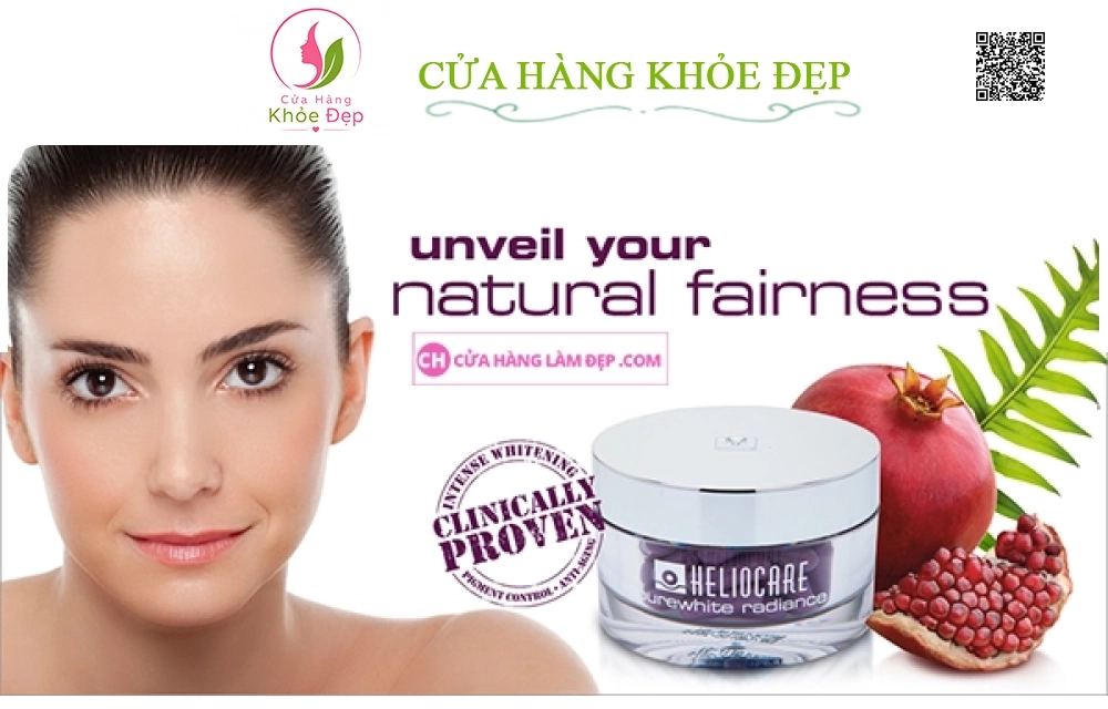 Viên Uống Trắng Da, Mờ Nám Heliocare PureWhite Radiance