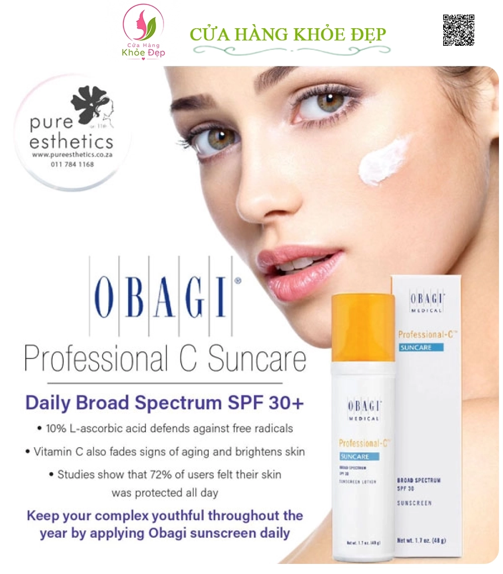 Kem Chống Nắng Obagi Professional C Suncare Board Spectrum SPF 30