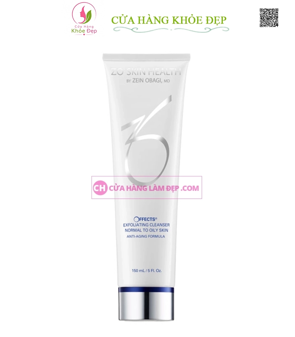 Sữa rửa mặt cho da nhờn ZO® Skin Health Offects Exfoliating Cleanser Normal to Oily Skin 150ml