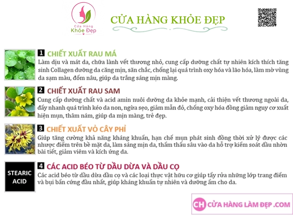 Sữa Rửa Mặt Dưỡng Trắng Da, Hỗ Trợ Ngừa Lão Hóa Sakura Whitening Facial Cleanser