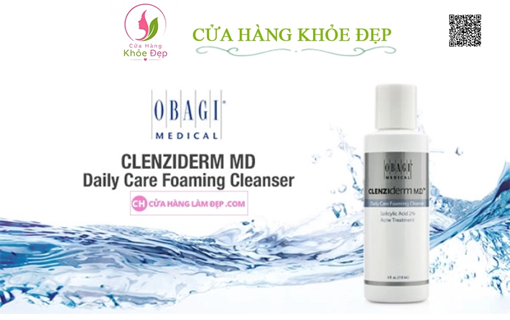 Sữa Rửa Mặt Cho Da Mụn Obagi Cleziderm MD Daily Care Foaming Cleanser