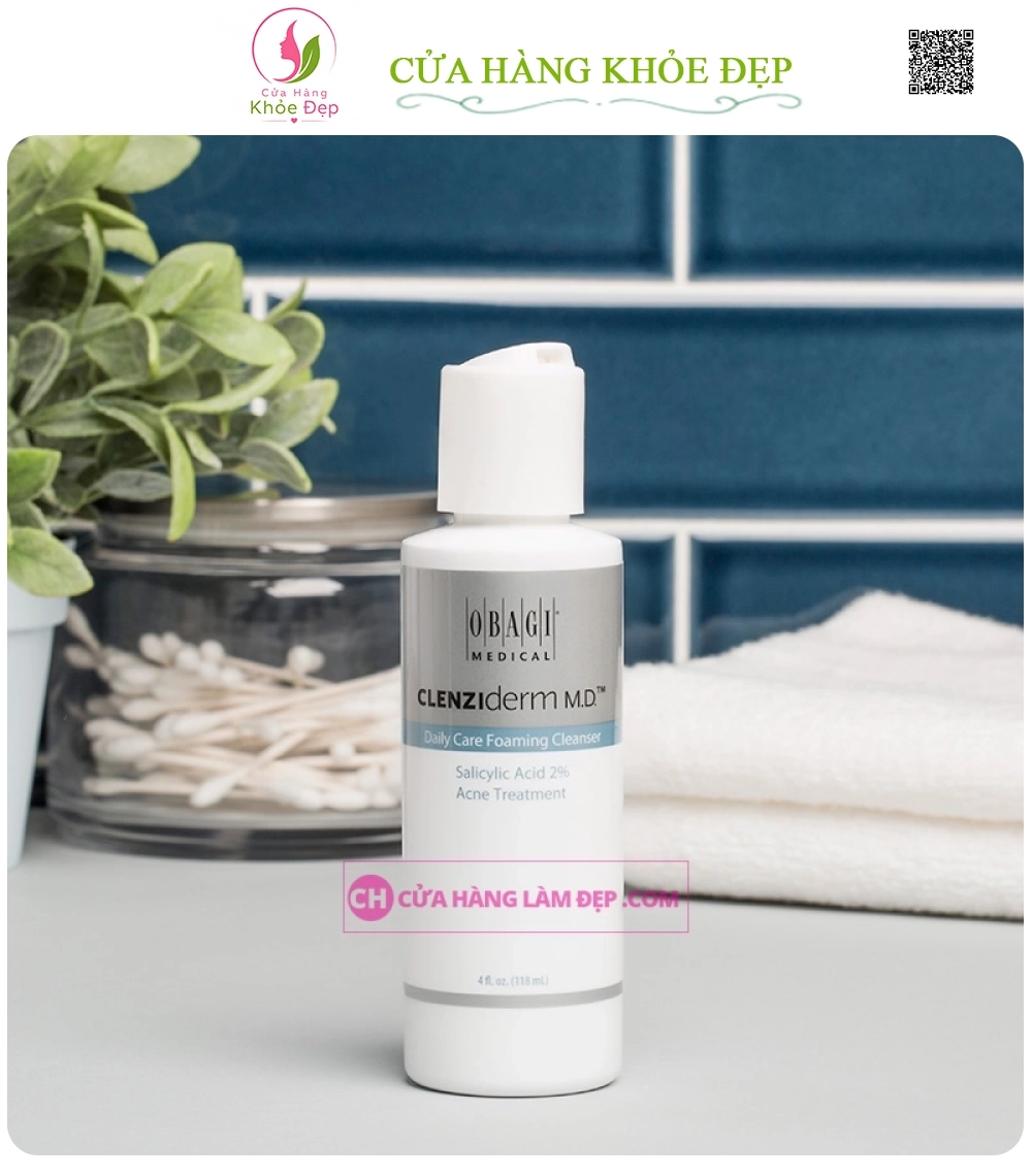 Sữa Rửa Mặt Cho Da Mụn Obagi Cleziderm MD Daily Care Foaming Cleanser