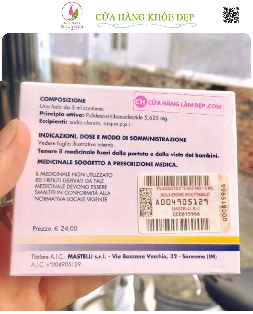 Tinh Chất DNA Cá Hồi Placentex Mastelli