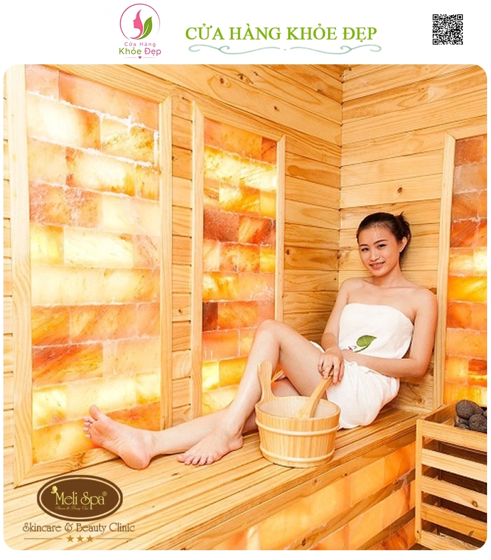 Xông Hơi Đá Muối tại Meli Spa