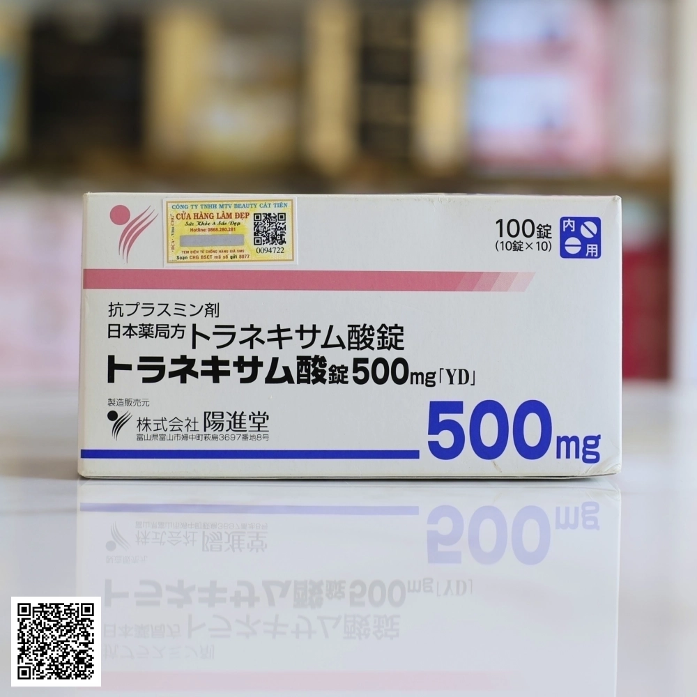 Viên Uống Trắng Da Mờ Nám Transamin 500mg Nhật Bản Hộp 100 Viên
