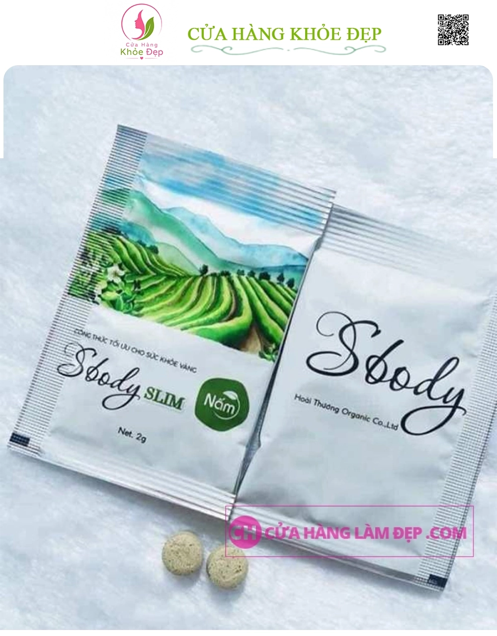 Viên Uống Giảm Cân Nấm Sbody Slim Mẫu Mới 2019