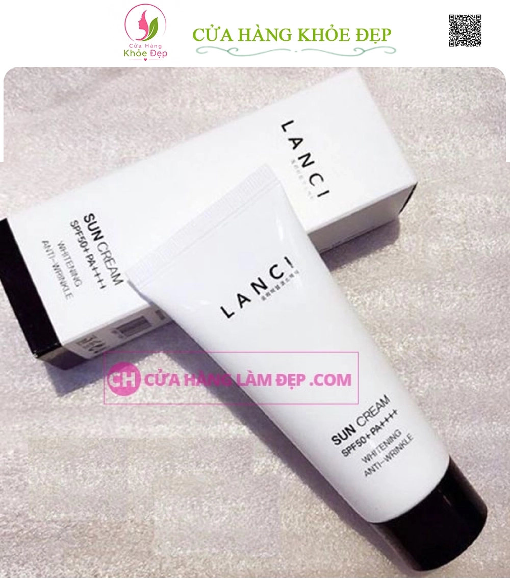 Kem Chống Nắng Bảo Vệ Da Lanci Sun Cream SPF50+ PA++++ Whitening Anti-Wrinkle