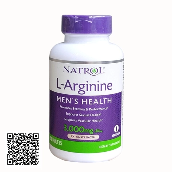 Viên Uống Cải Thiện Sinh Lý Phái Mạnh Natrol L-Arginine 3000mg