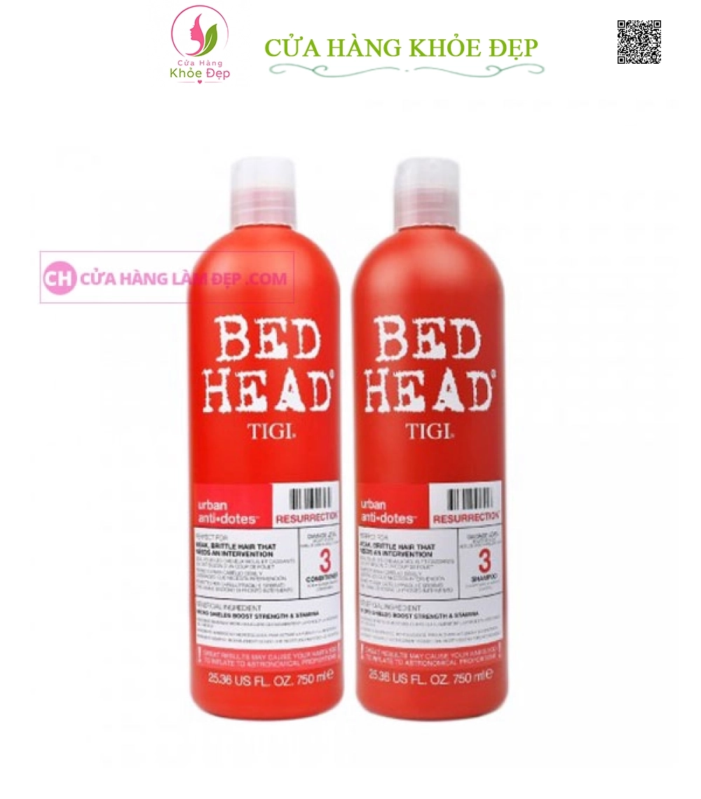 Dầu Gội Xã Tigi 3 Bed Head Urban Antidotes Resurrection 750ml