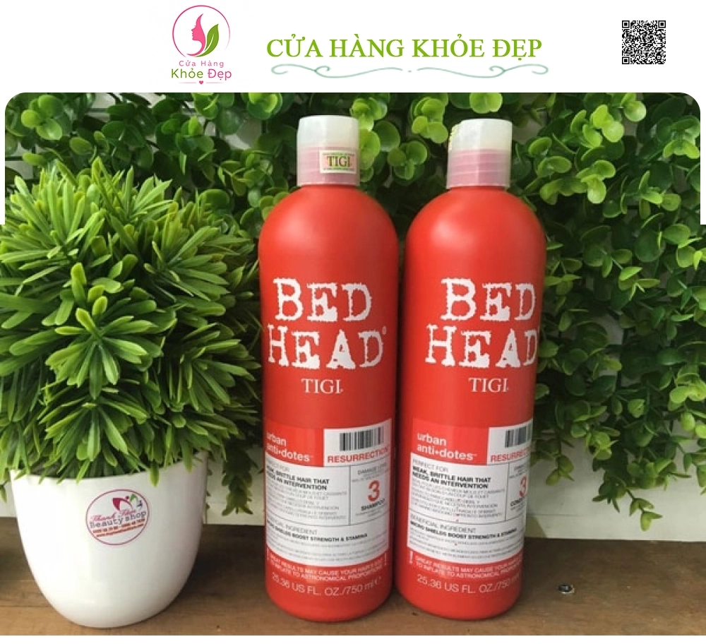 Dầu Gội Xã Tigi 3 Bed Head Urban Antidotes Resurrection 750ml