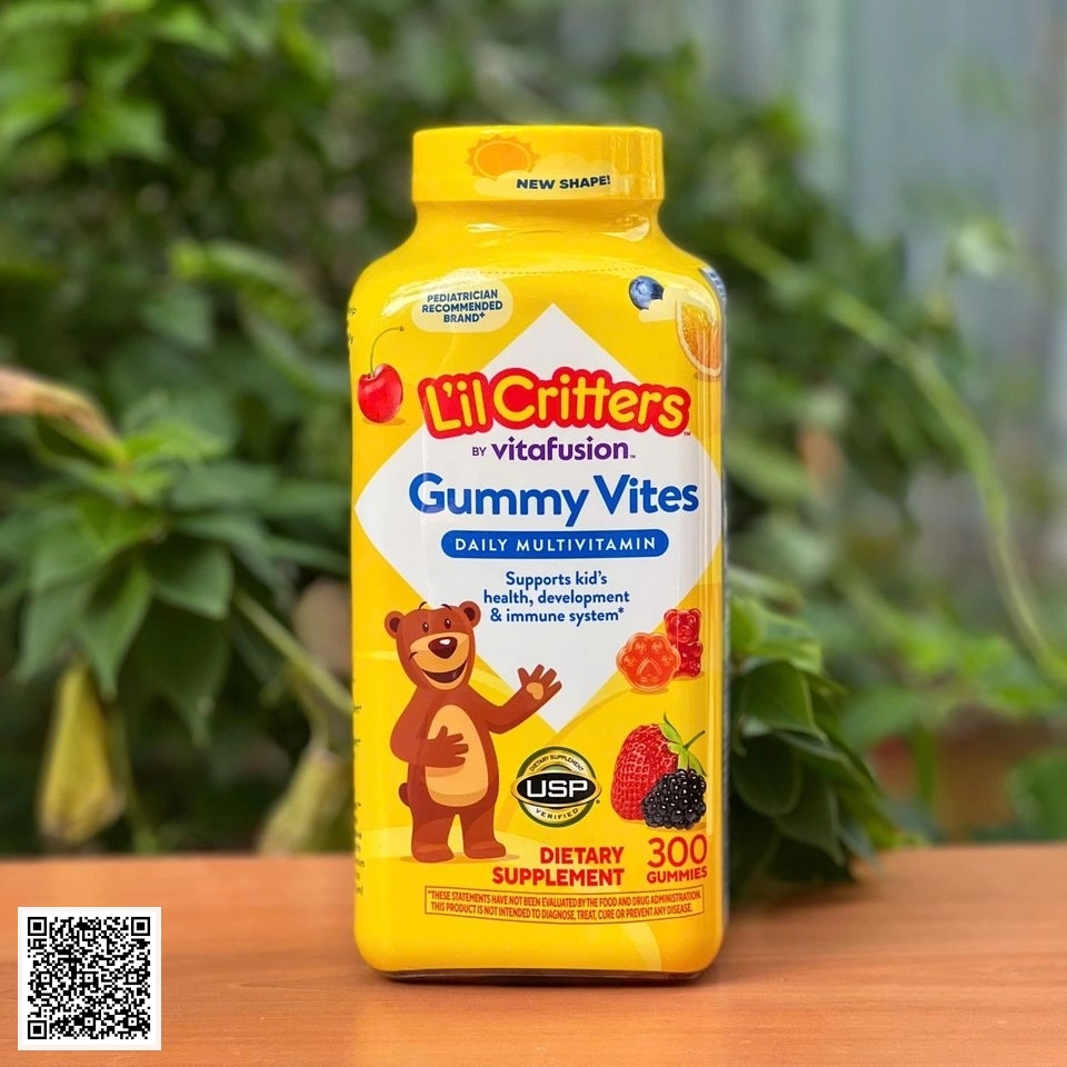 Kẹo Dẻo Lil Critters Gummy Vites - Bổ Sung Vitamin Tổng Hợp Cho Trẻ Biếng Ăn