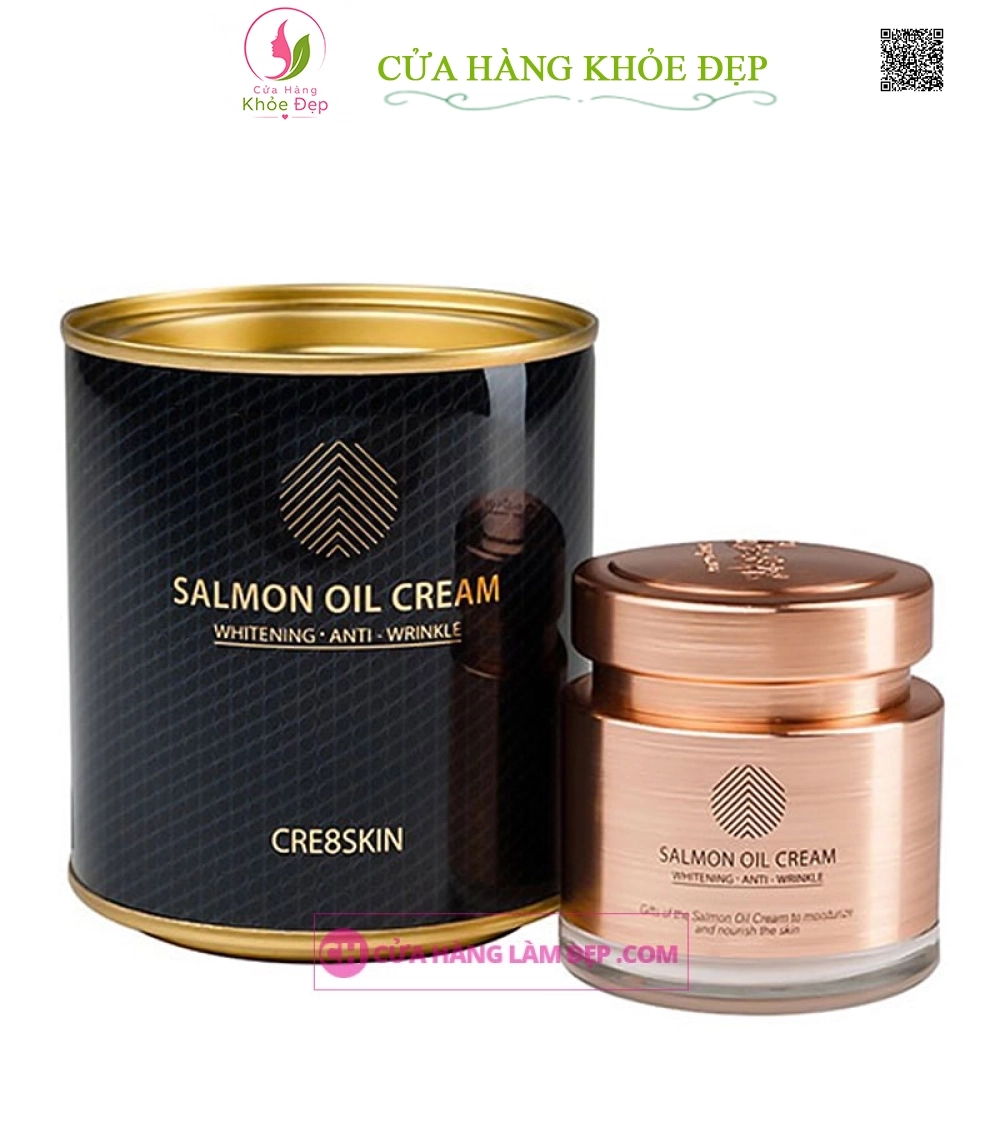 Kem Dưỡng Da Chiết Xuất Từ Cá Hồi Salmon Oil Cream Hàn Quốc Hàn Quốc 80g