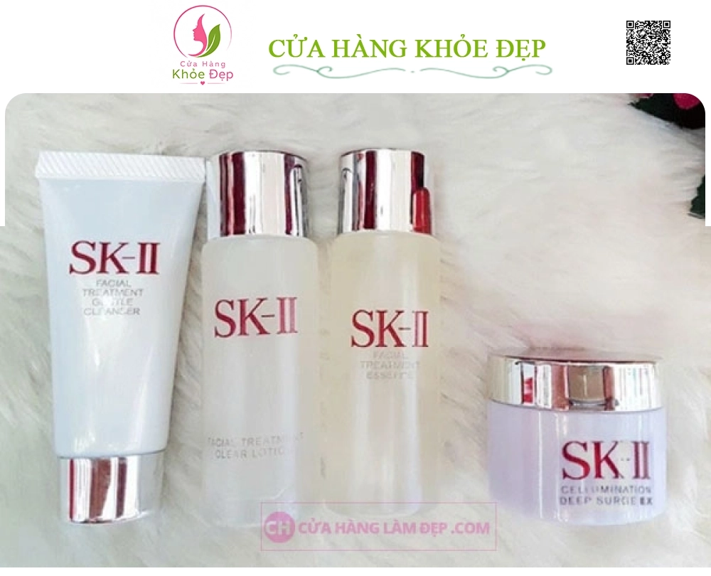 Bộ Mini Dưỡng Trắng Chăm Sóc Da SK-II Của Nhật Bản