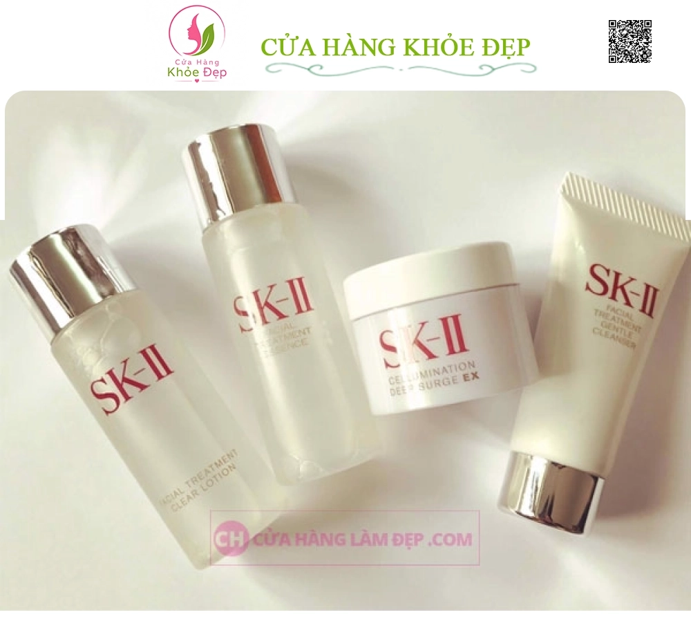 Bộ Mini Dưỡng Trắng Chăm Sóc Da SK-II Của Nhật Bản