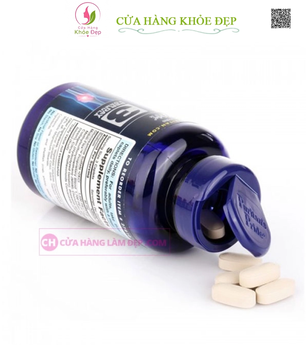 Viên uống hỗ trợ xương khớp Puritan's Pride Double Strength Glucosamine, Chondroitin & MSM (240 Viên)
