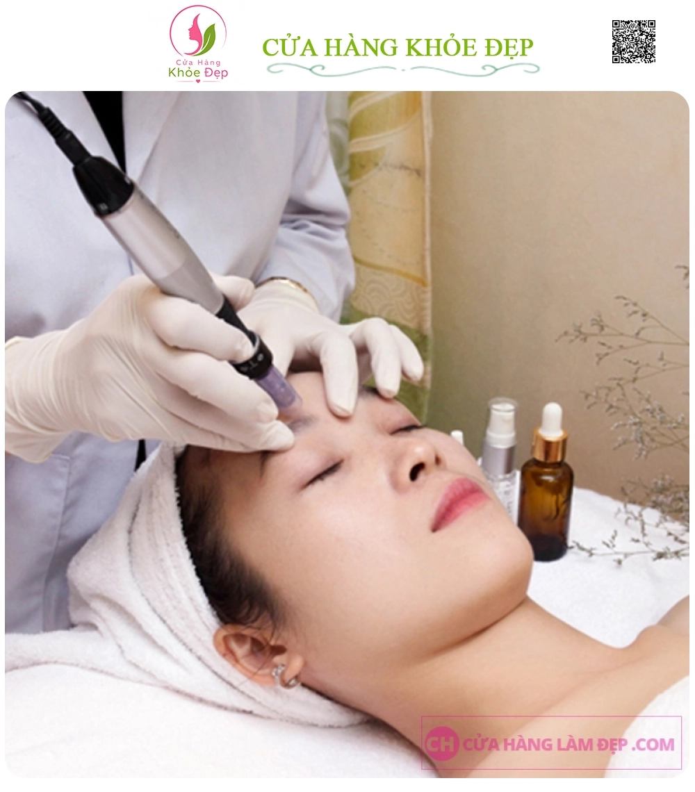 Phi Kim Tinh Chất Tế Bào Điều Trị Sẹo Rỗ, Se Khít Lỗ Chân Lông tại Meli Spa