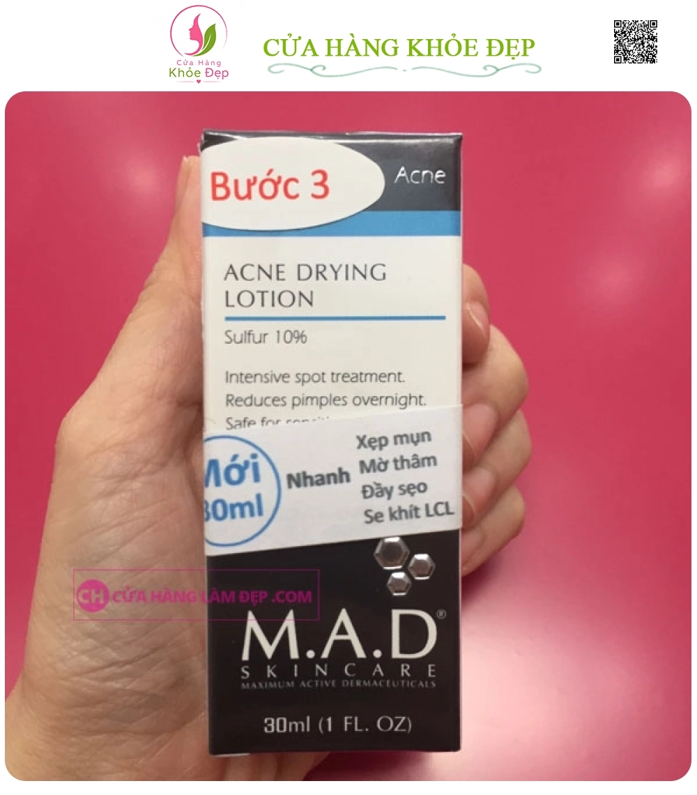Nước Su Rút Mụn Trứng Cá, Mủ Bọc Acne Dryng Lotion Của Mỹ (30ml)
