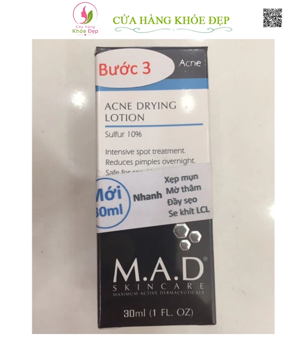 Nước Su Rút Mụn Trứng Cá, Mủ Bọc Acne Dryng Lotion Của Mỹ (30ml)
