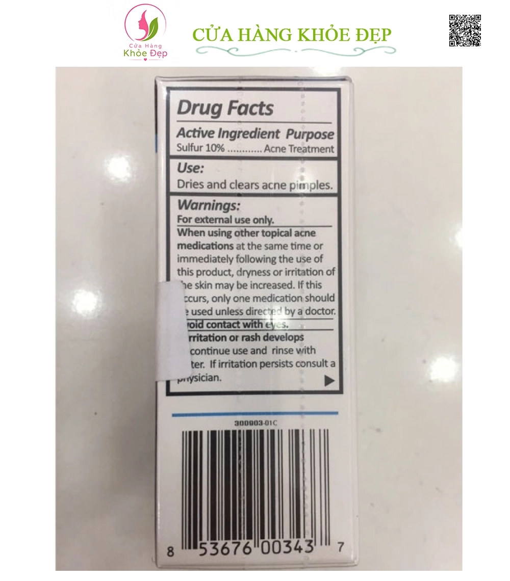 Nước Su Rút Mụn Trứng Cá, Mủ Bọc Acne Dryng Lotion Của Mỹ (30ml)