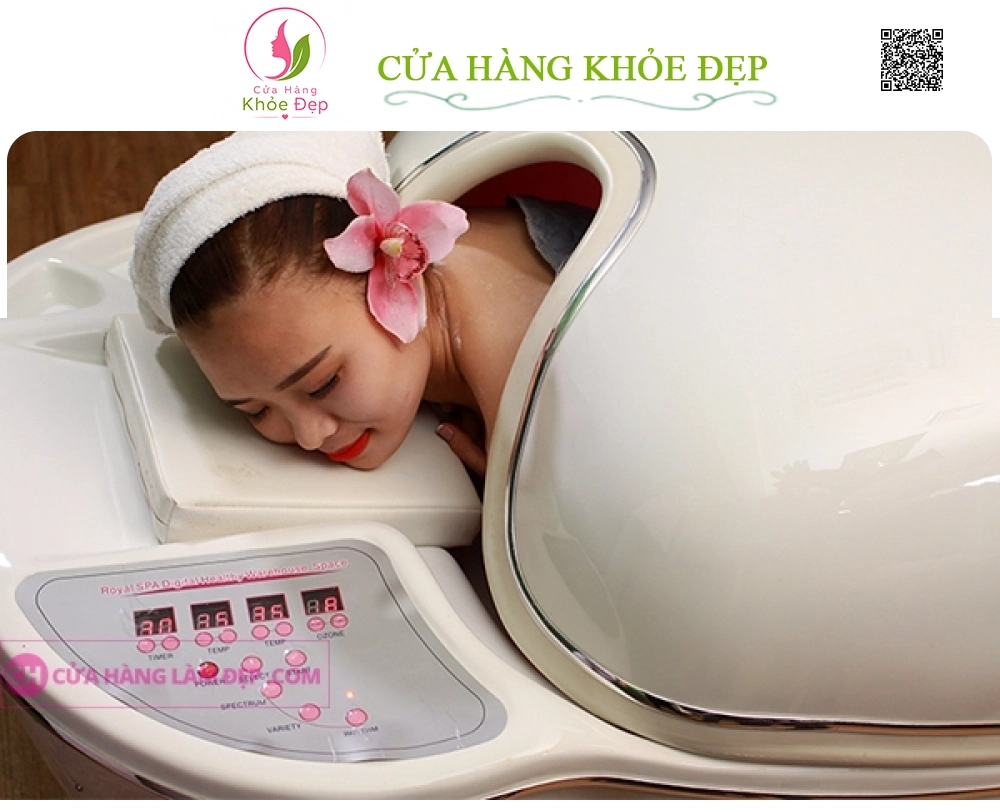 Tắm Trắng Hồng Ngoại -Tinh Chất Ngọc Trai tại Meli Spa