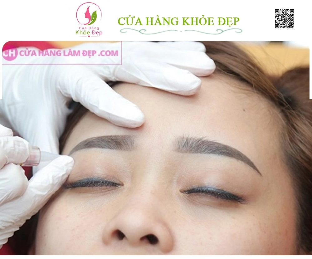 Phun Mày Vi Chạm Hạt Ombre tại Meli Spa