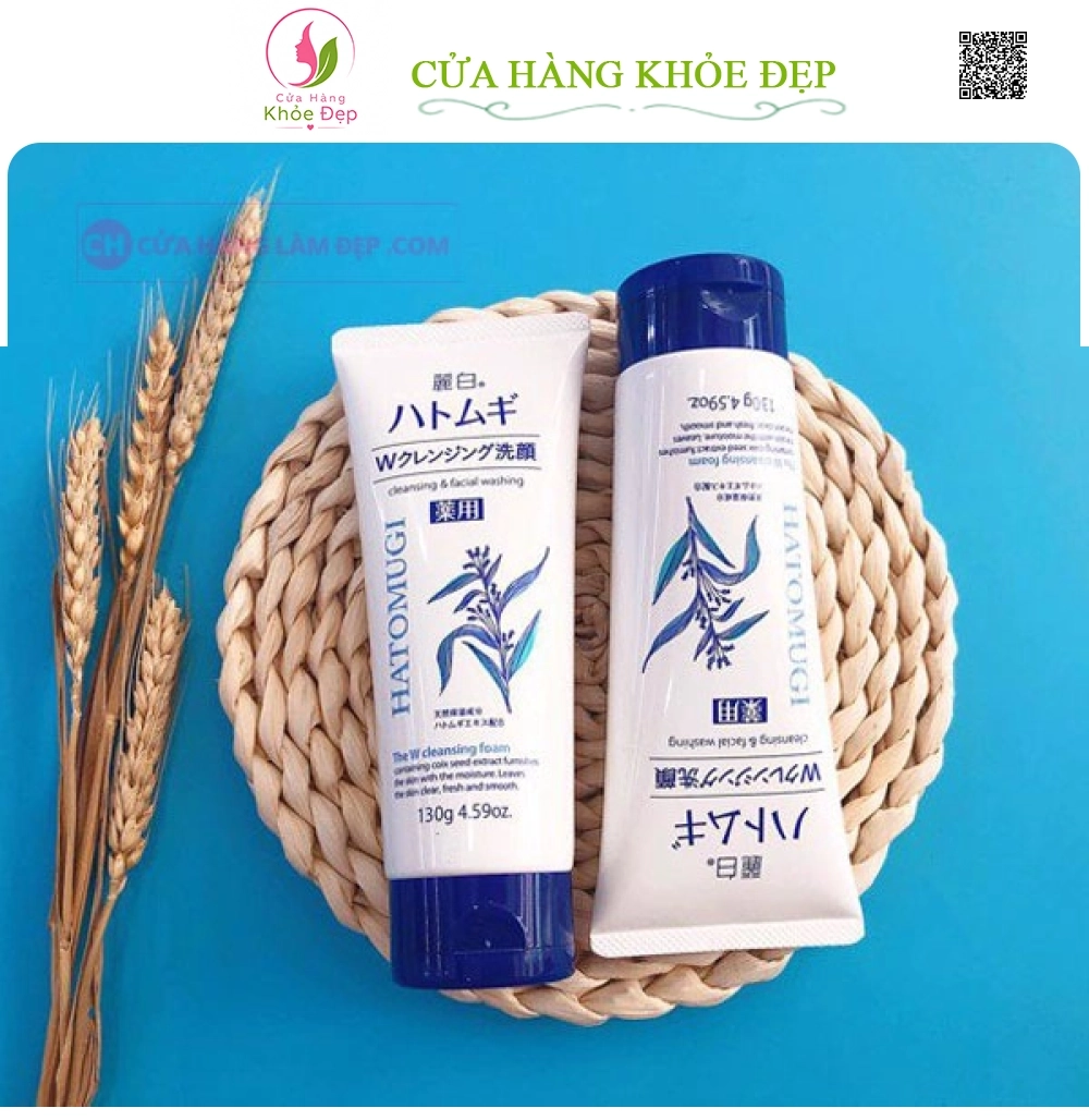 Sửa Rửa Mặt Hạt Ý Dĩ Hatomugi Naturie Nhật Bản