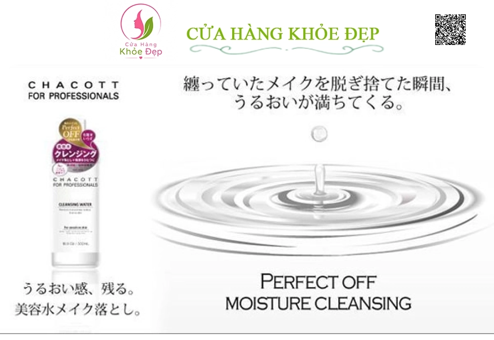 Nước Tẩy Trang Chacott For Professionals Cleasing Water (500ml)