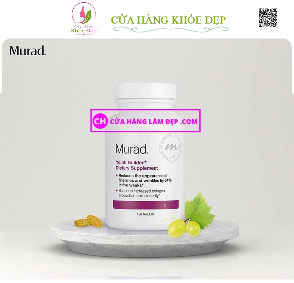 Viên uống trẻ hóa, giảm nếp nhăn Youth Builder Dietary Supplement