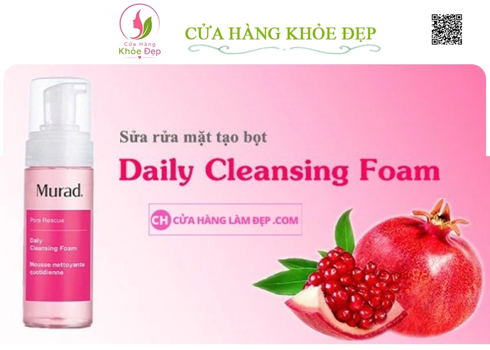 Sữa Rửa Mặt Dạng Bọt Murad Daily Cleansing Foam