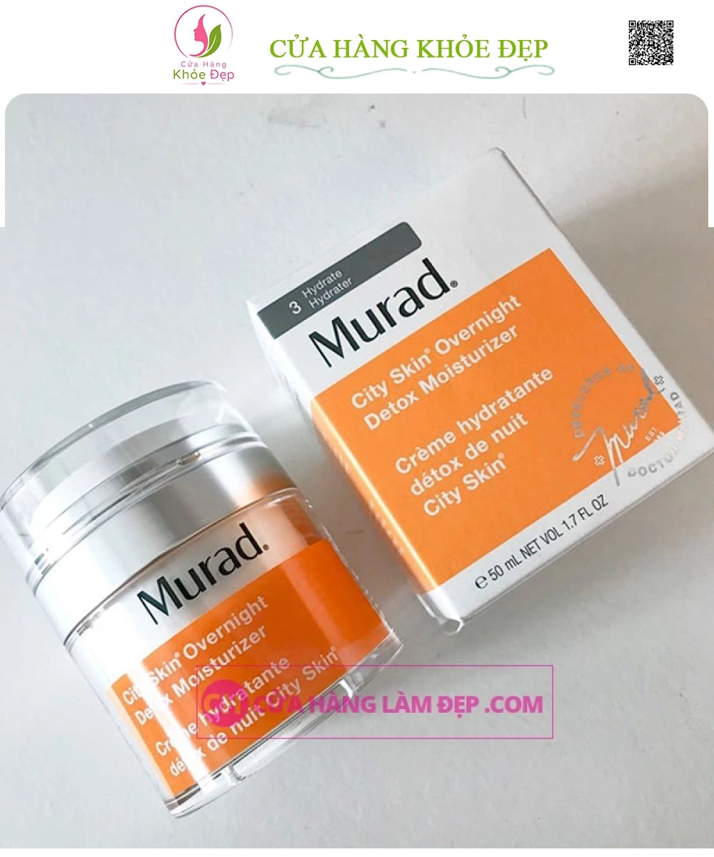 Kem Dưỡng Tái Tạo Và Giải Độc Da Ban Đêm Murad City Skin Overnight Detox Moisturizer