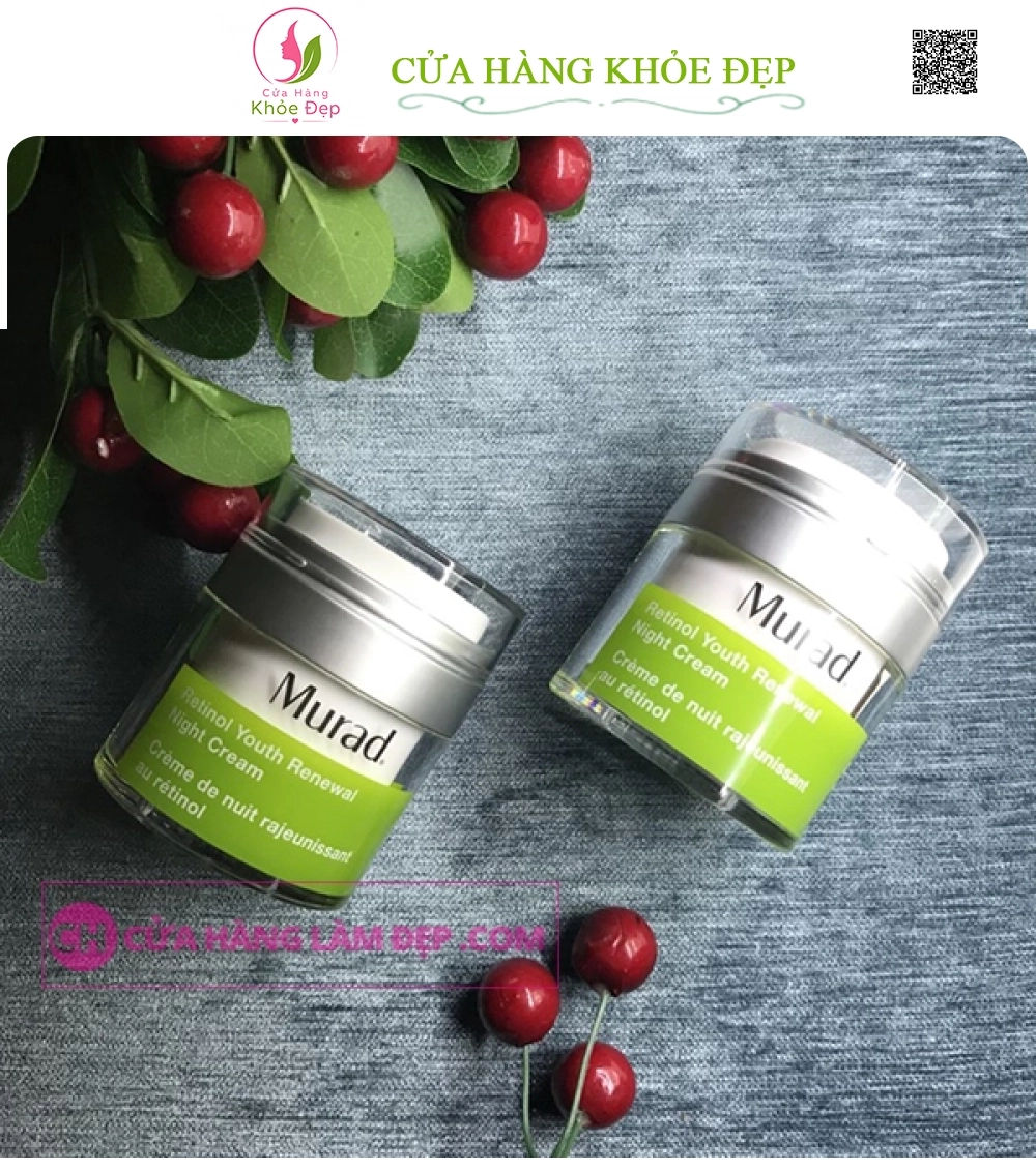 Kem Dưỡng Ban Đêm Hồi Sinh Làn Da Lão Hóa Murad Retinol Youth Renewal Night Cream