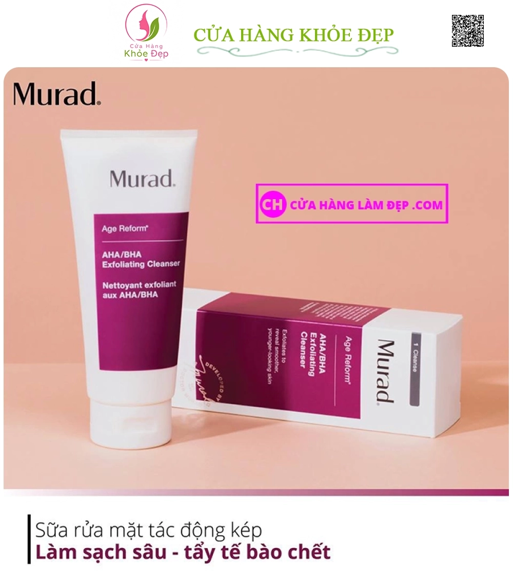 Sữa rửa mặt và tẩy tế bào chết AHA/BHA Exfoliating Cleanser