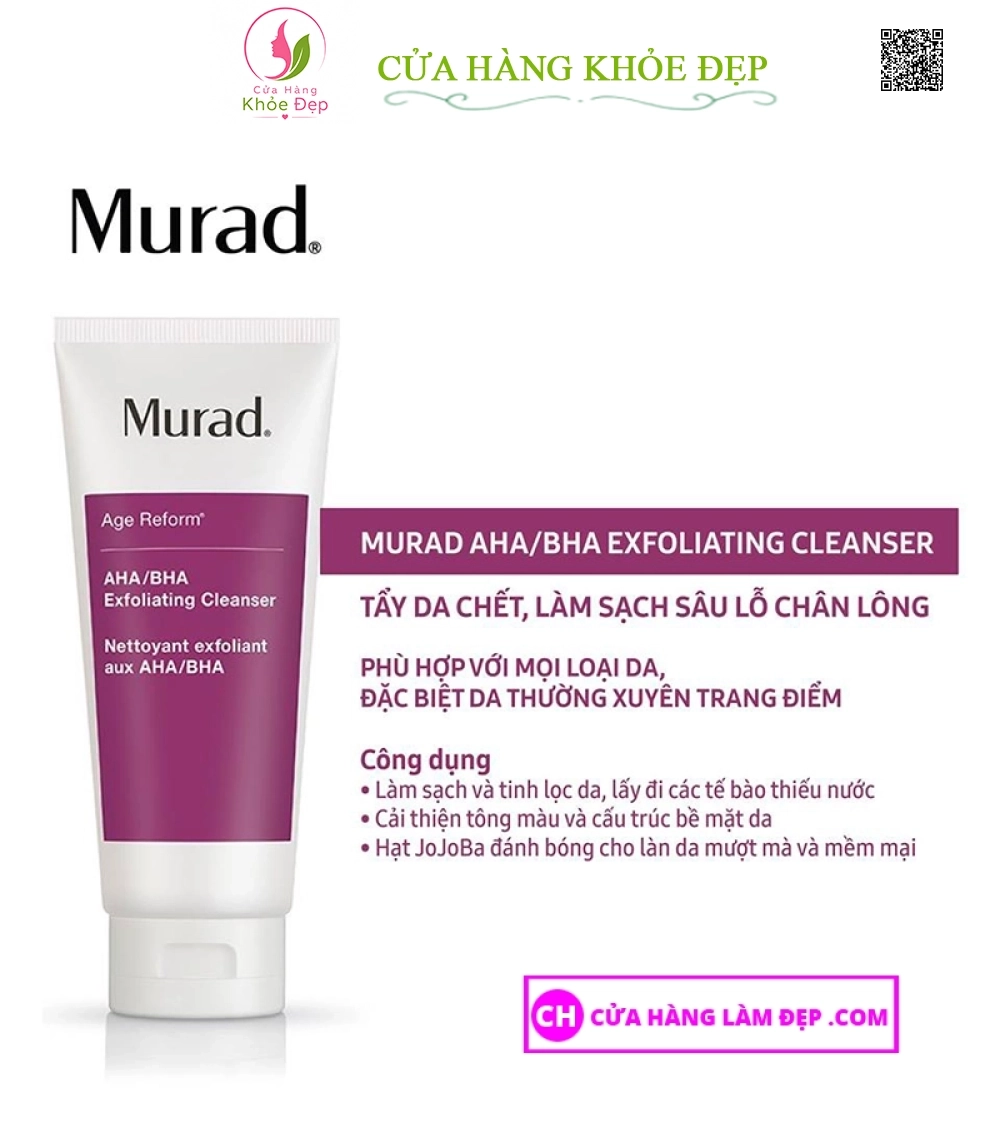 Sữa rửa mặt và tẩy tế bào chết AHA/BHA Exfoliating Cleanser