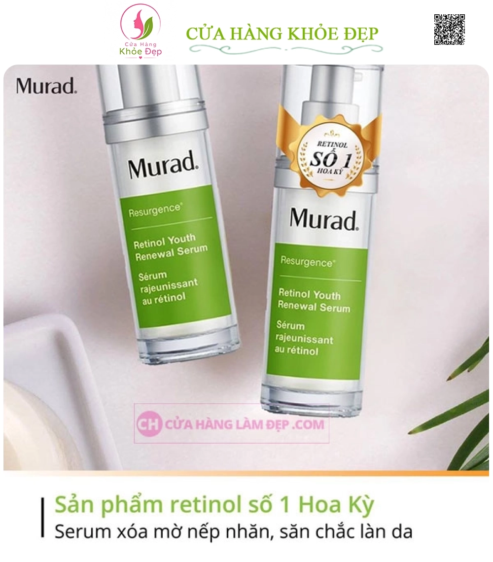 Tinh Chất Tái Tạo Và Trẻ Hóa Da Murad Resurgence Retinol Youth Renewal Serum 30ml