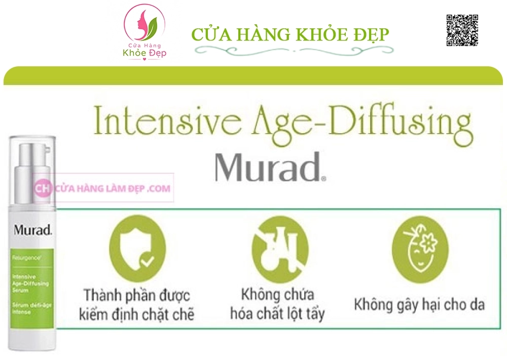 Serum Nâng Cơ, Chống Loã Hoá Murad Intensive Age-Diffusing Serum