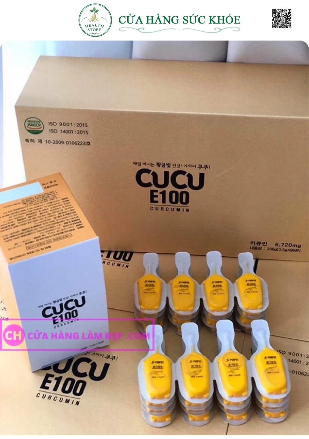 Tinh nghệ Nano Cucu E100 Curcumin Hàn Quốc