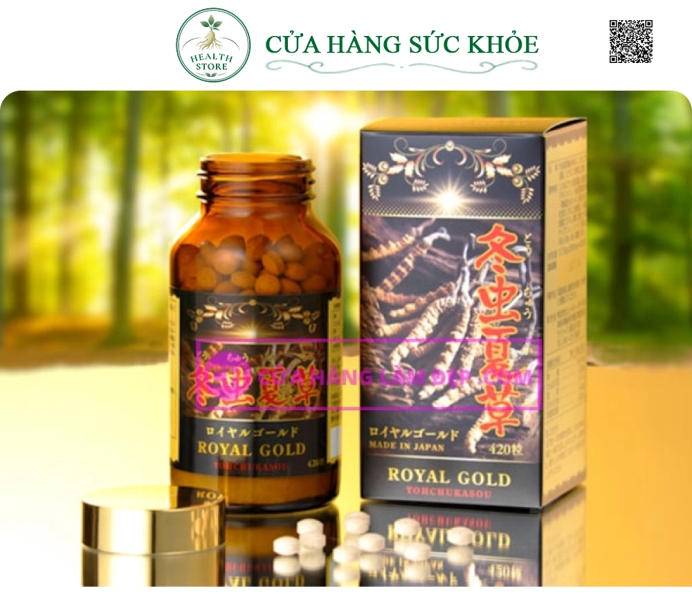 Viên Đông Trùng Hạ Thảo Tohchukasou Royal Gold Nhật Bản