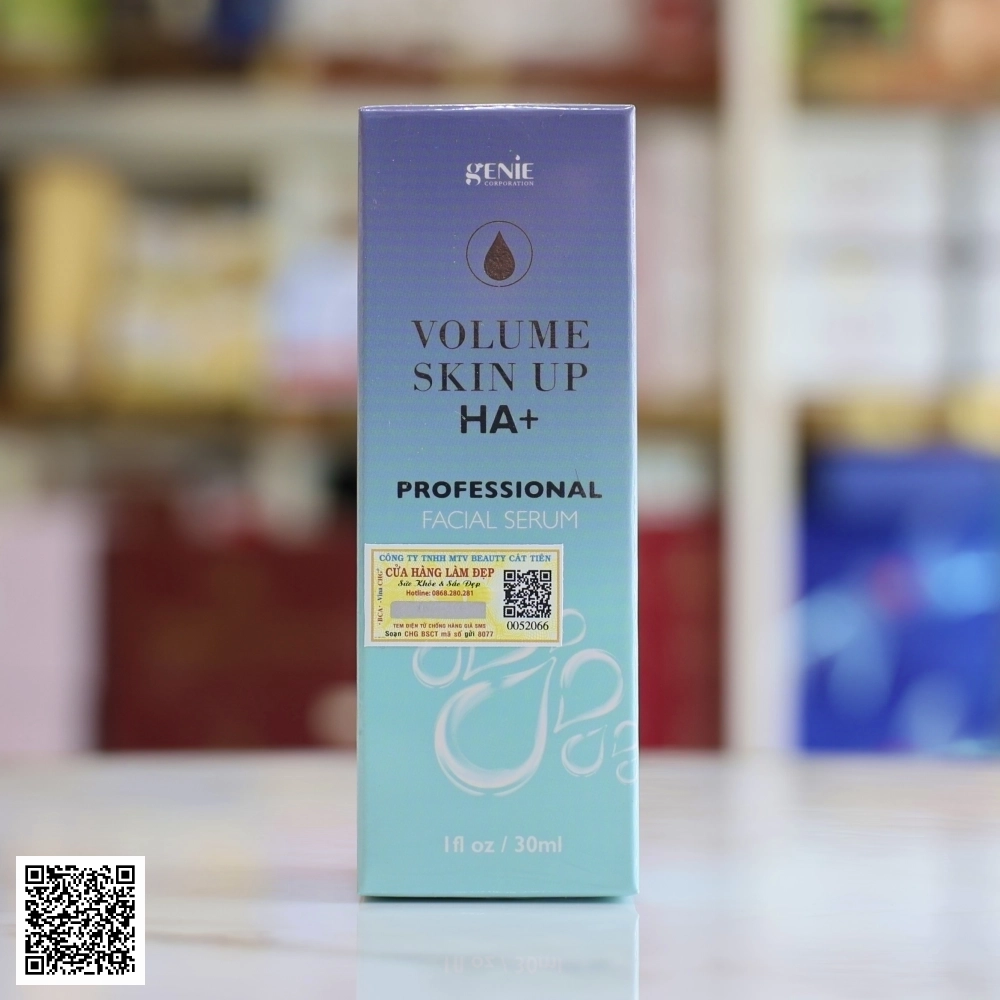 Serum Dưỡng Ẩm Genie Natural Glow Volume Skin Up HA+ Hàn Quốc 30ml