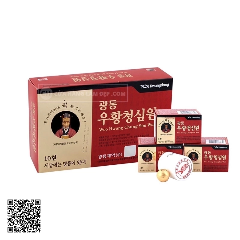 An Cung Ngưu Hoàng Kwangdong Hàn Quốc Thần Y Hộp Đỏ