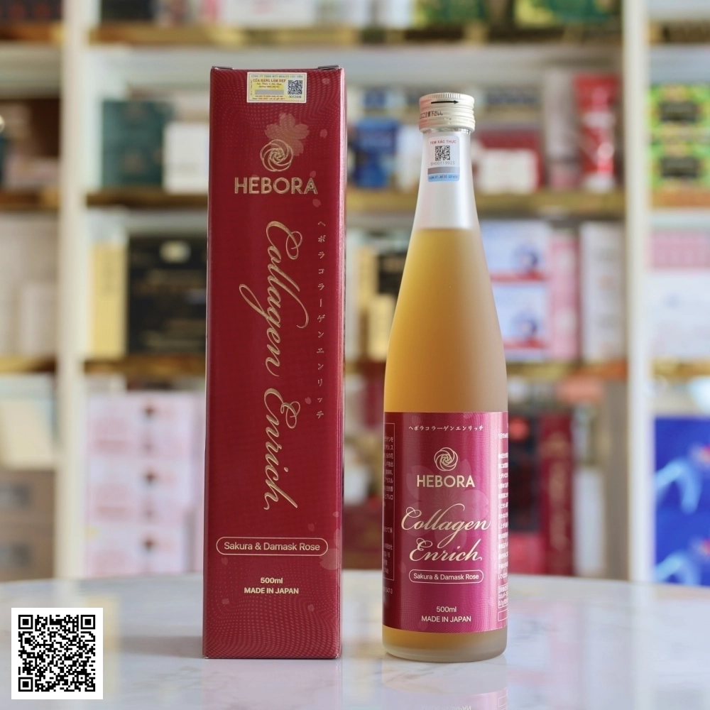 Nước Uống Hebora Collagen Enrich Nhật Bản 500ml