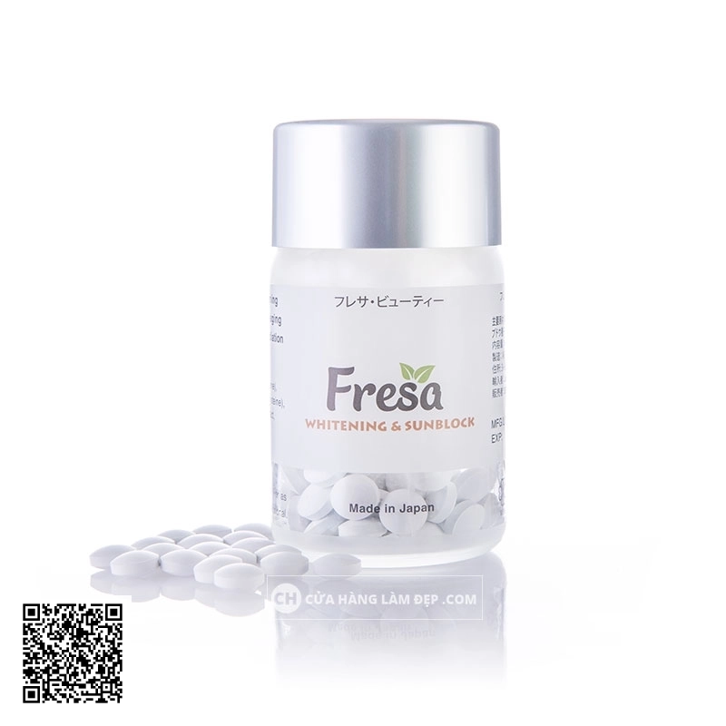 Viên Uống Trắng Da Chống Nắng Fresa Whitening & Sunblock