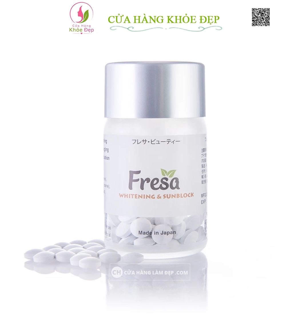 Viên Uống Trắng Da Chống Nắng Fresa Whitening & Sunblock