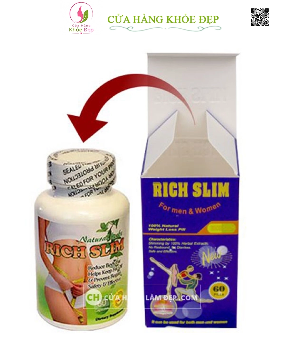 Viên Uống Rich Slim USA Mẫu Mới 2019