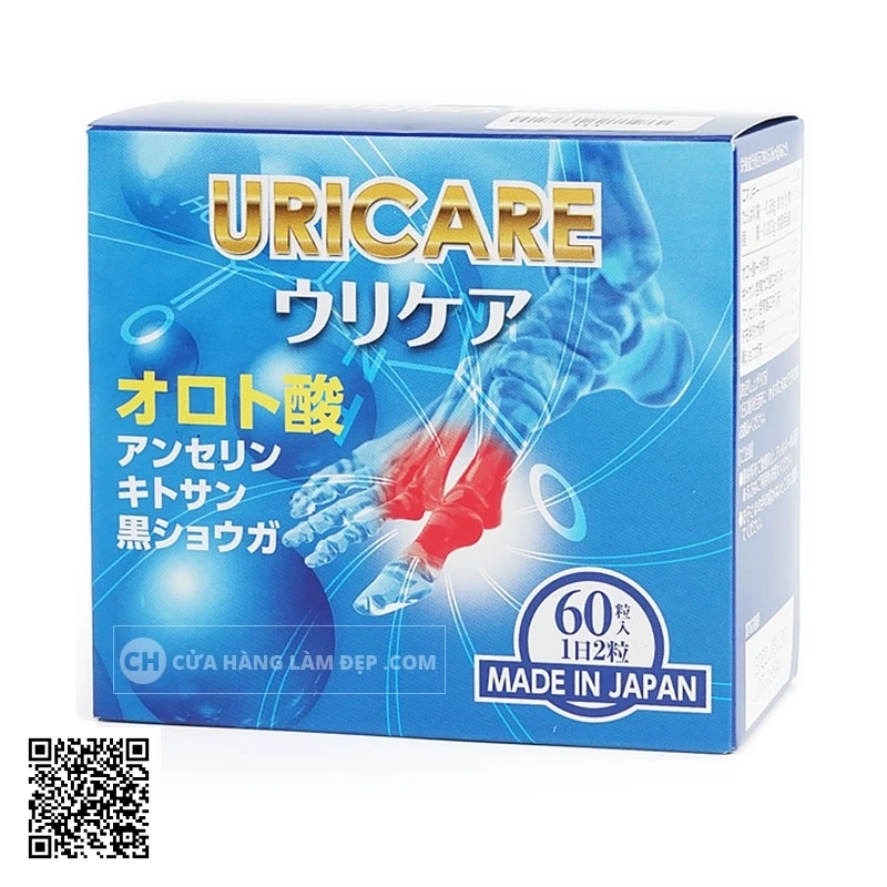 Viên Uống Hỗ Trợ Giảm Đau Khớp Do Gout Uricare Jpanwell